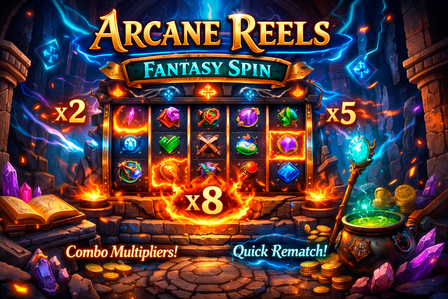 Arcane Reels in-game scene
